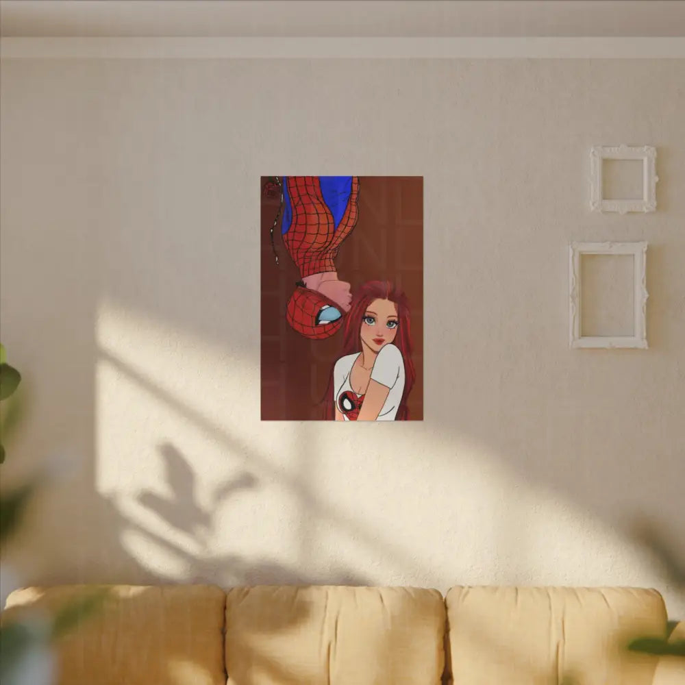 Spidey and Mj Date Night Matte Canvas Art Work - Canvas