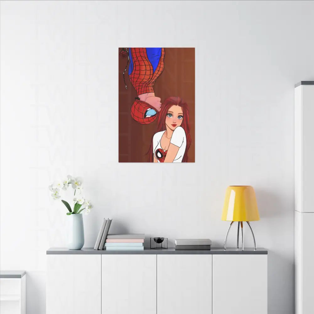 Spidey and Mj Date Night Matte Canvas Art Work - Canvas